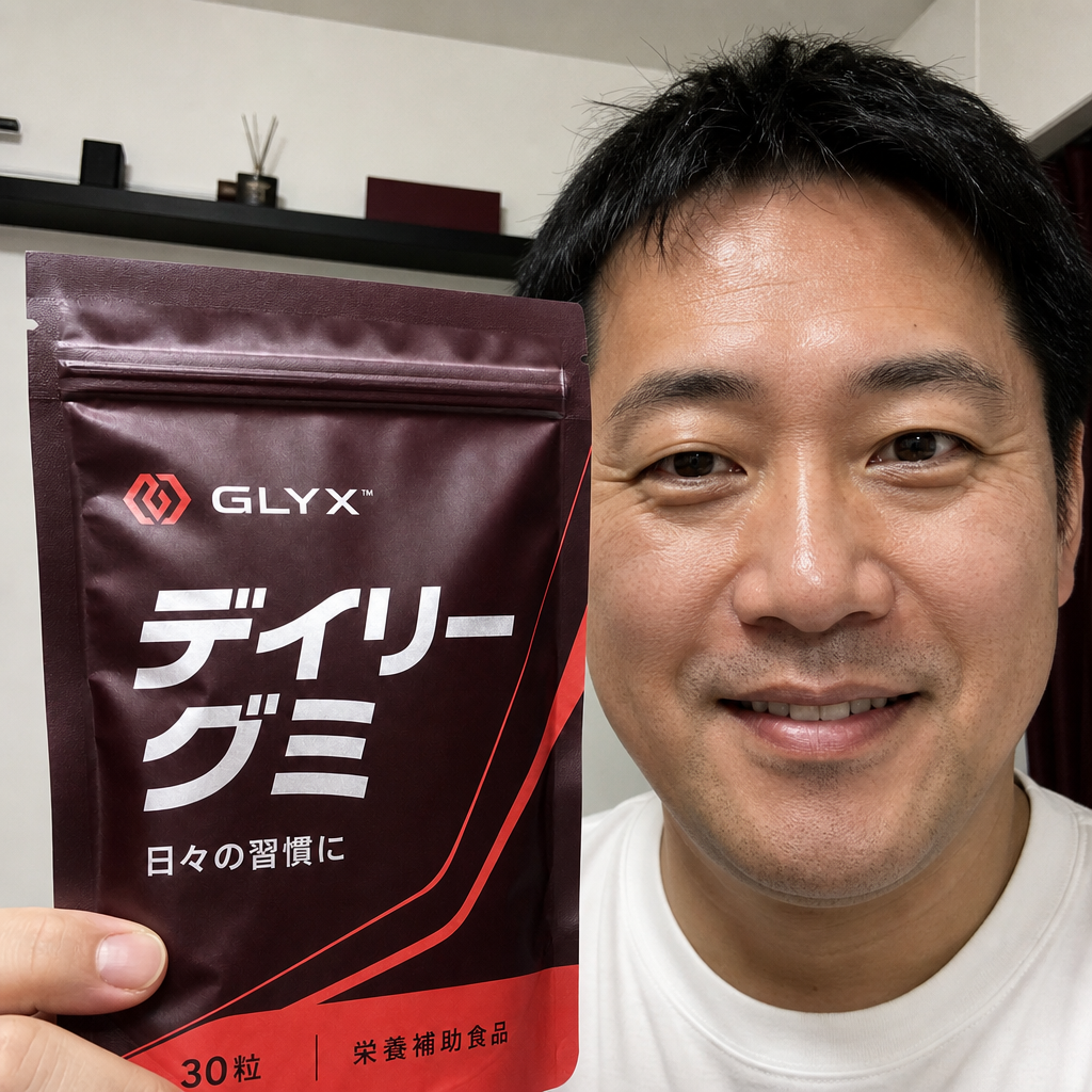 GLYXを続けている男性