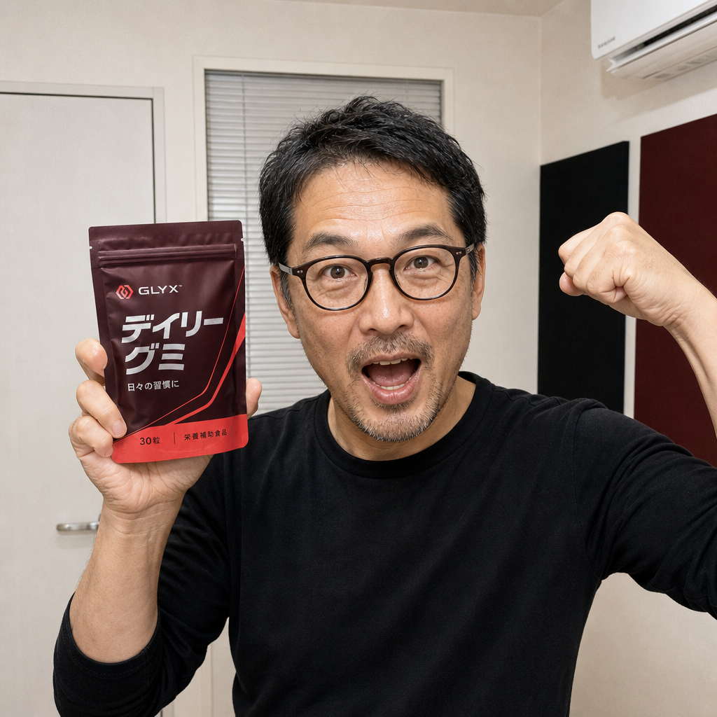 GLYXを続けている男性